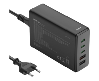 Hama Stacja ładująca 140W 3x USB-C 2X USB-A CZARNA - 1331321 - zdjęcie 1